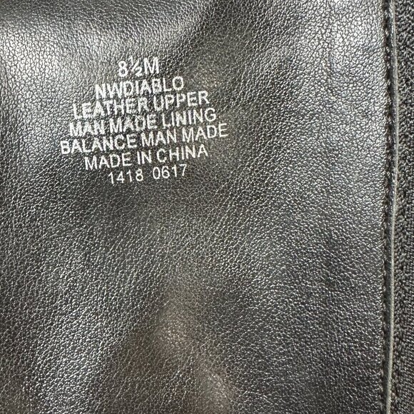 NINE WEST Black Suede Flat Riding Boot Size 8.5M Pointed Toe - Picture 10 of 16